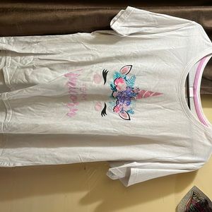 White unicorn shirt